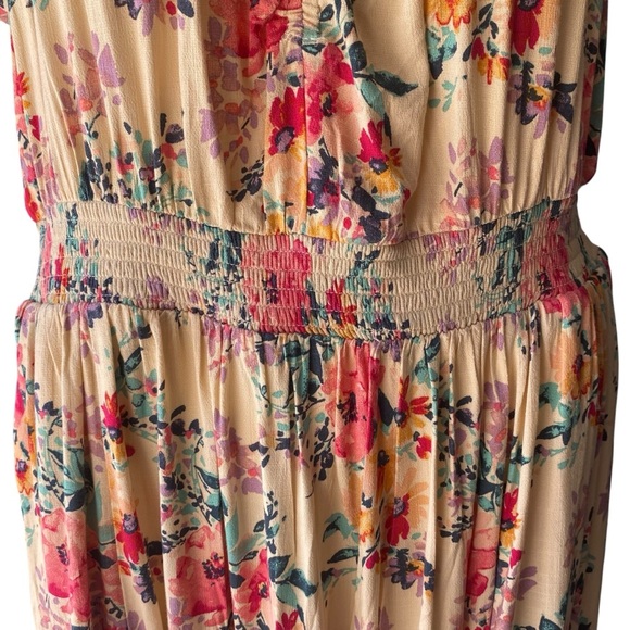 Torrid Mini Lenny Smocked Dress Multi Floral Womens Size 2X Cottagecore Boho NWT - Picture 6 of 12